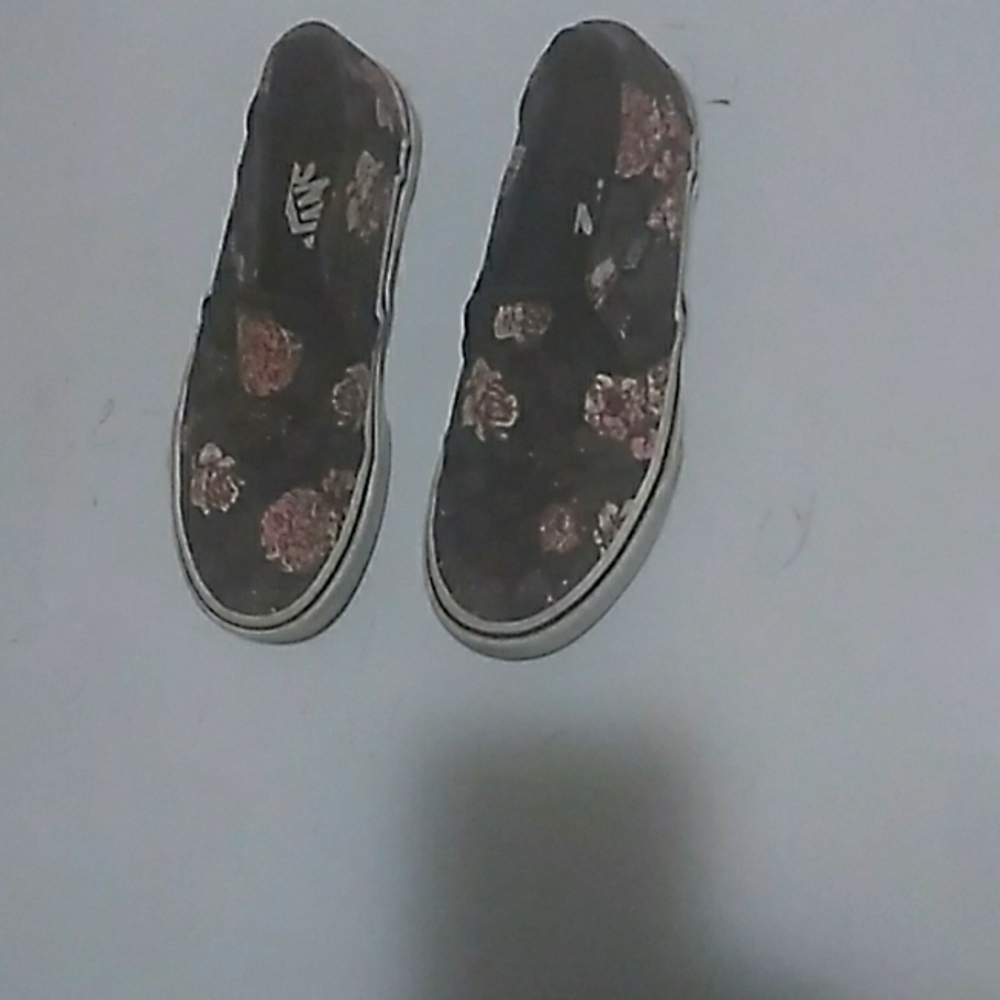 Vans, Flower Pattern, Size 6 in women's US, Pink rose pattern